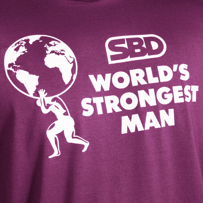 SBD World Strongest Man T-Shirt - Men's, Purple